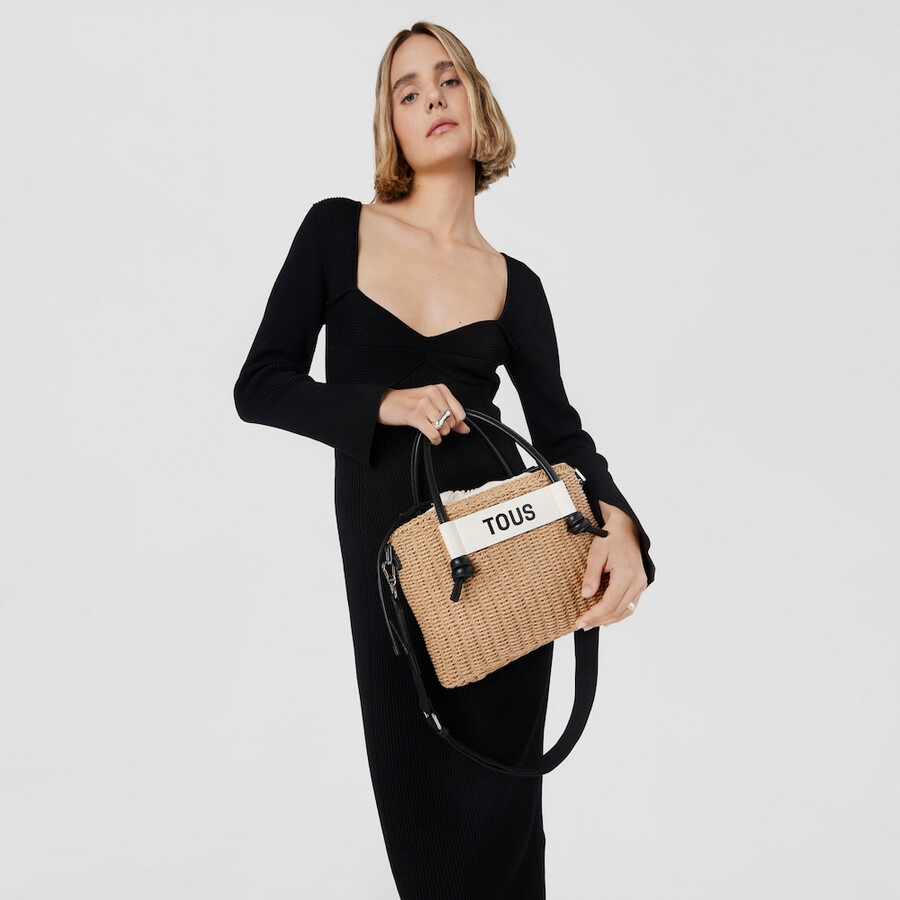borsa tote media nera scoubidou