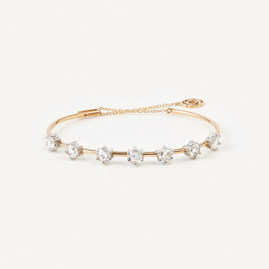 bracciale in oro e oro bianco con diamanti tous atelier