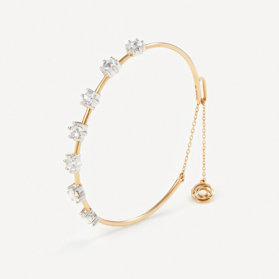 bracciale in oro e oro bianco con diamanti tous atelier