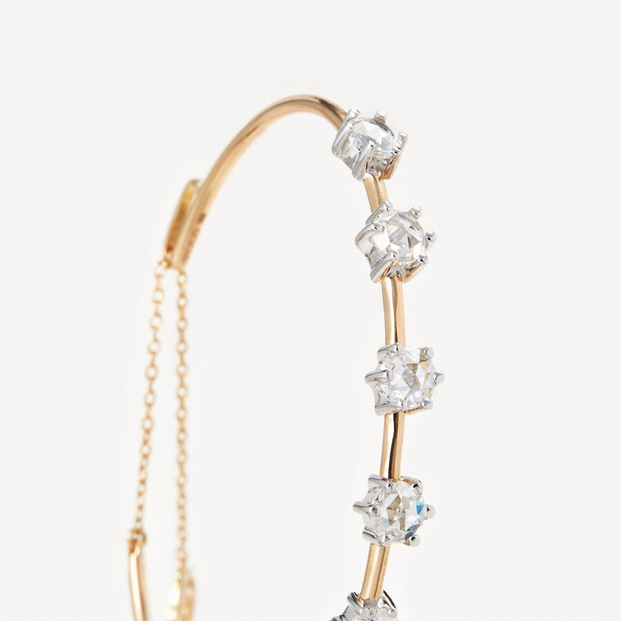 bracciale in oro e oro bianco con diamanti tous atelier