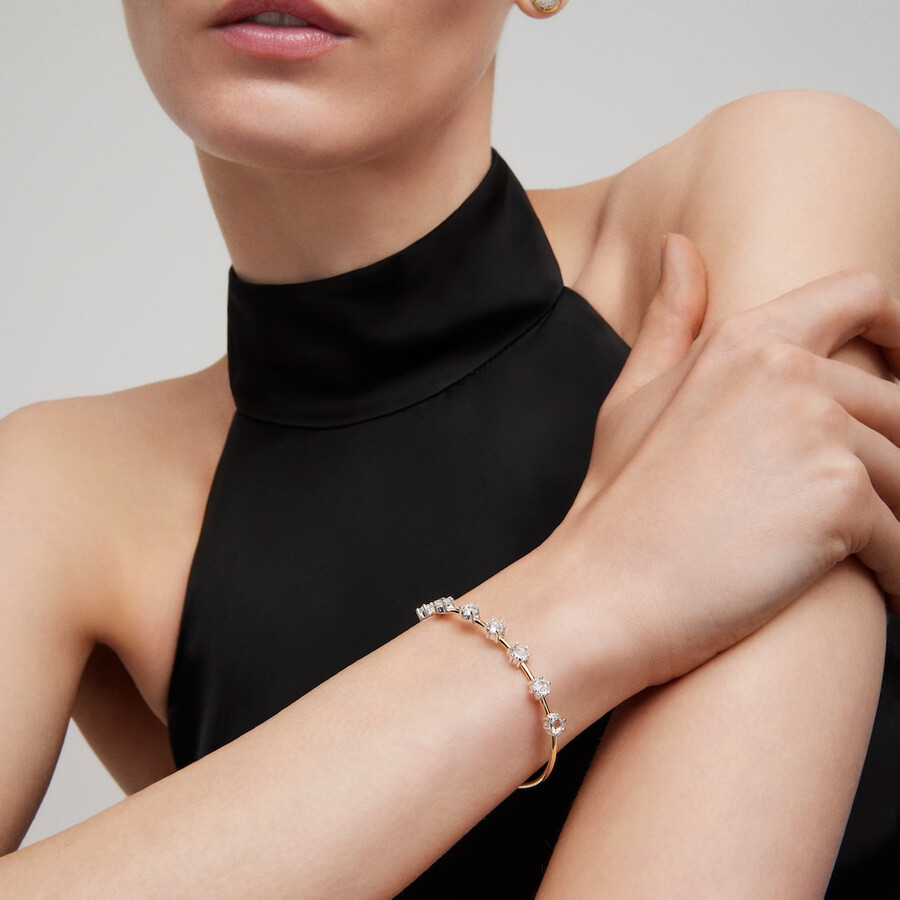 bracciale in oro e oro bianco con diamanti tous atelier