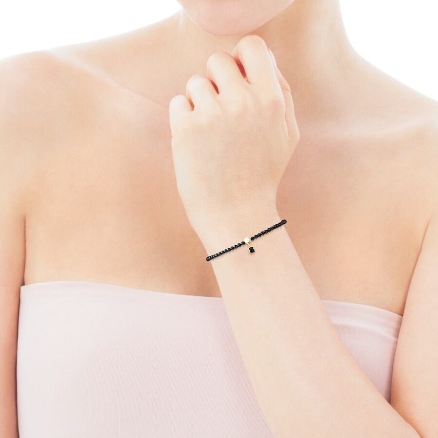 bracciale glory in onice e argento vermeil con perla
