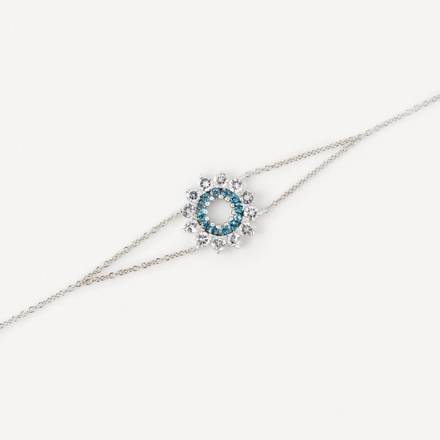bracciale in oro bianco con topazio tous atelier