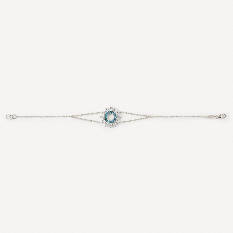 bracciale in oro bianco con topazio tous atelier
