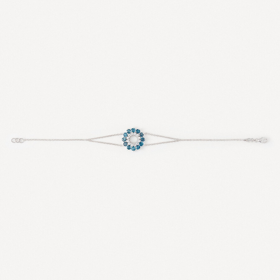 bracciale in oro bianco con topazio tous atelier