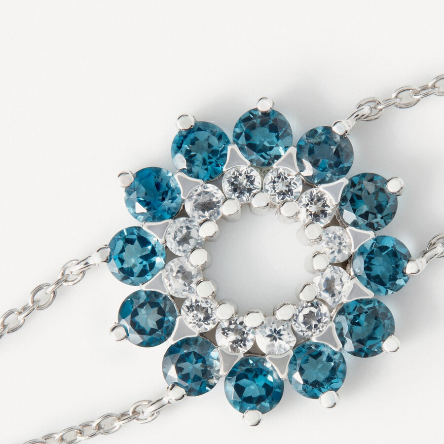 bracciale in oro bianco con topazio tous atelier