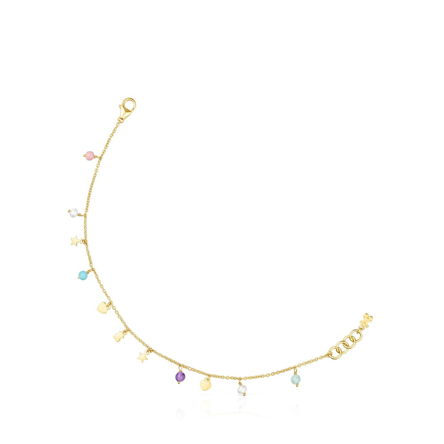 bracciale cool joy in argento vermeil con pietre preziose