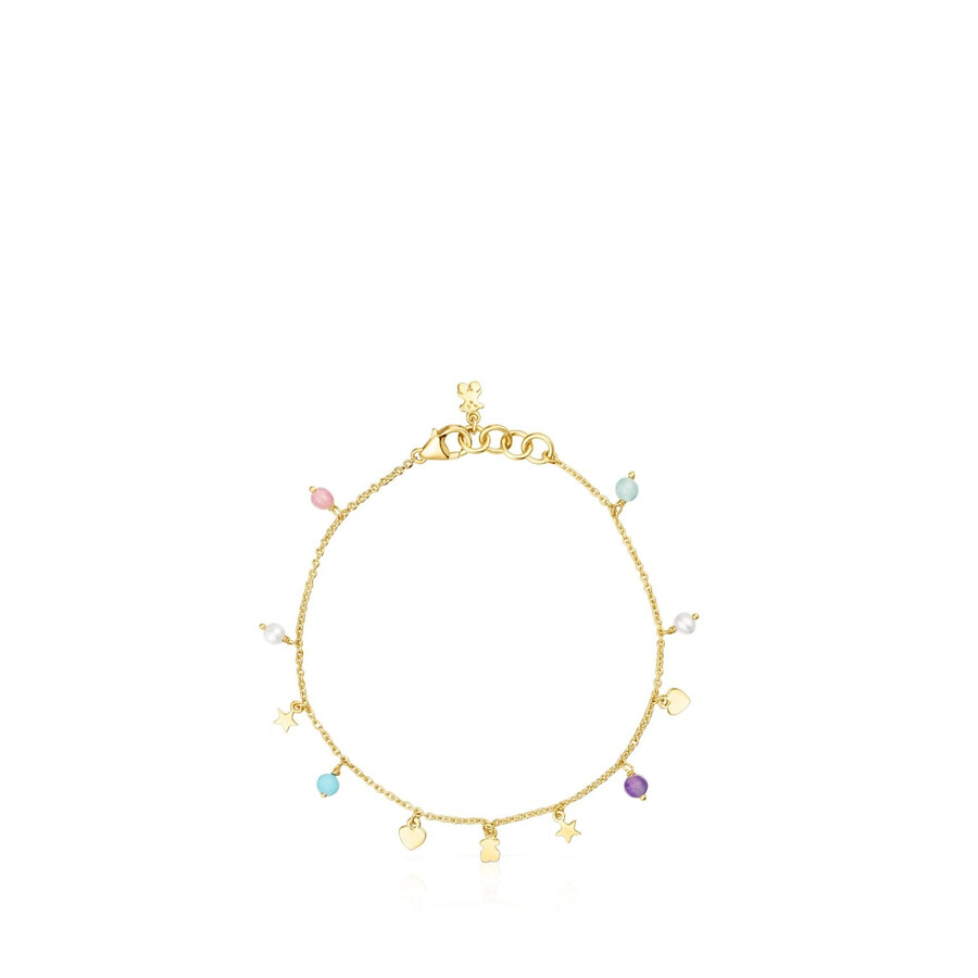 bracciale cool joy in argento vermeil con pietre preziose