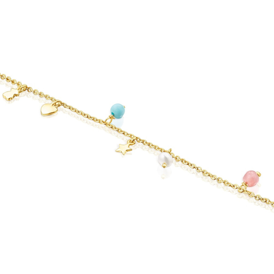 bracciale cool joy in argento vermeil con pietre preziose