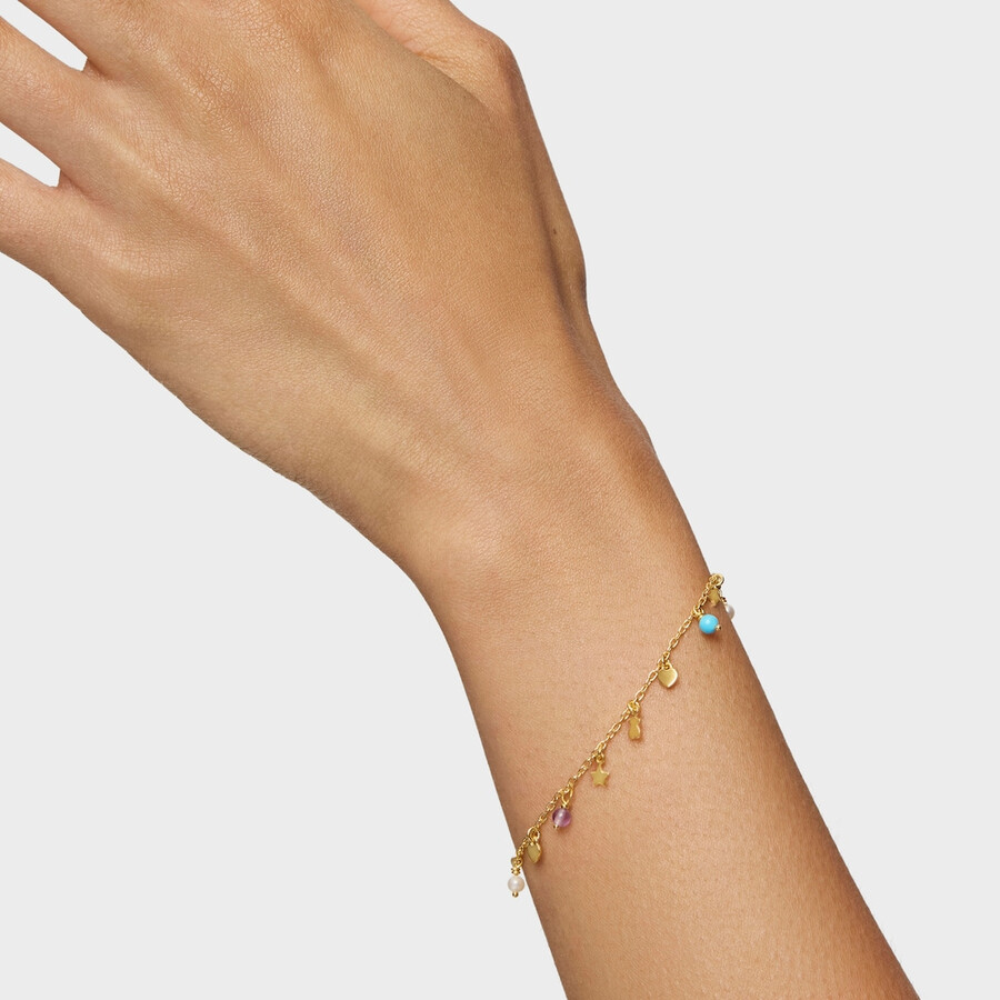 bracciale cool joy in argento vermeil con pietre preziose