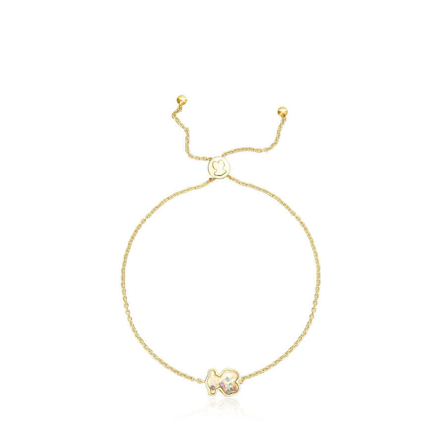 bracciale areia in argento vermeil con pietre preziose multicolori