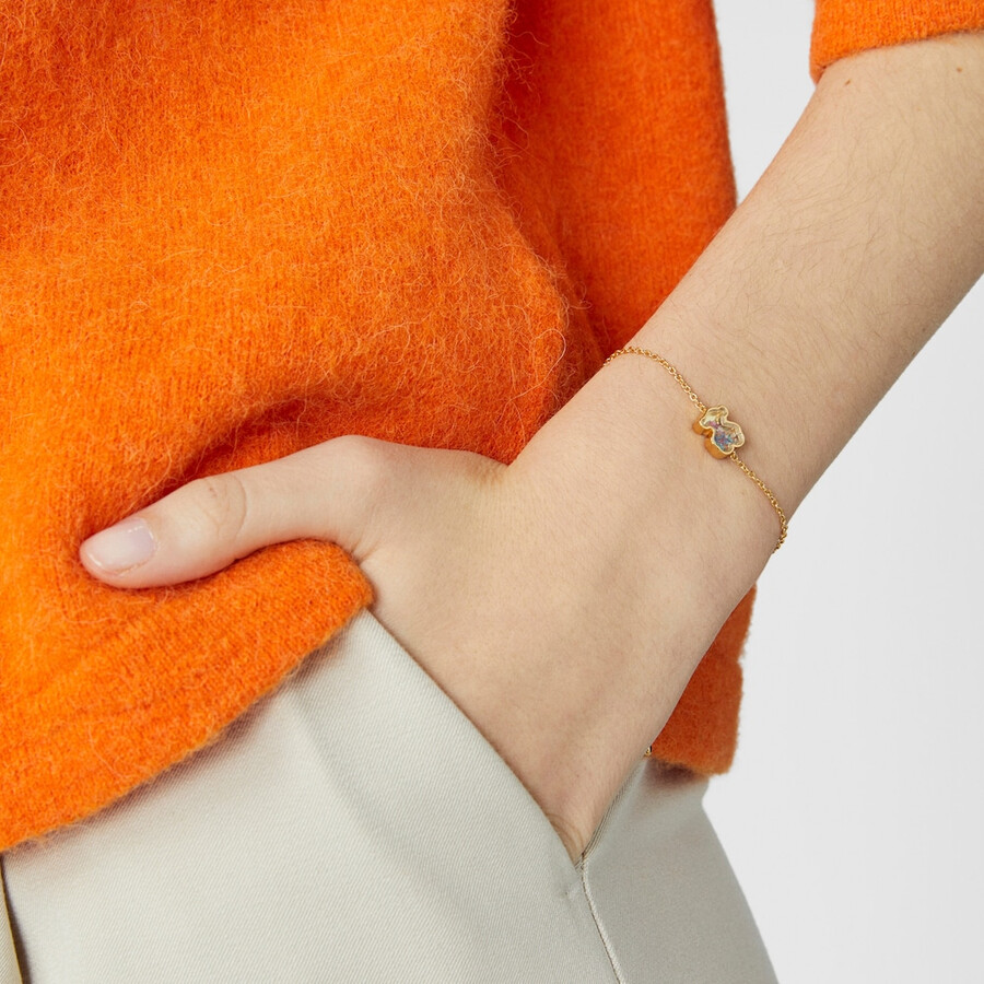 bracciale areia in argento vermeil con pietre preziose multicolori