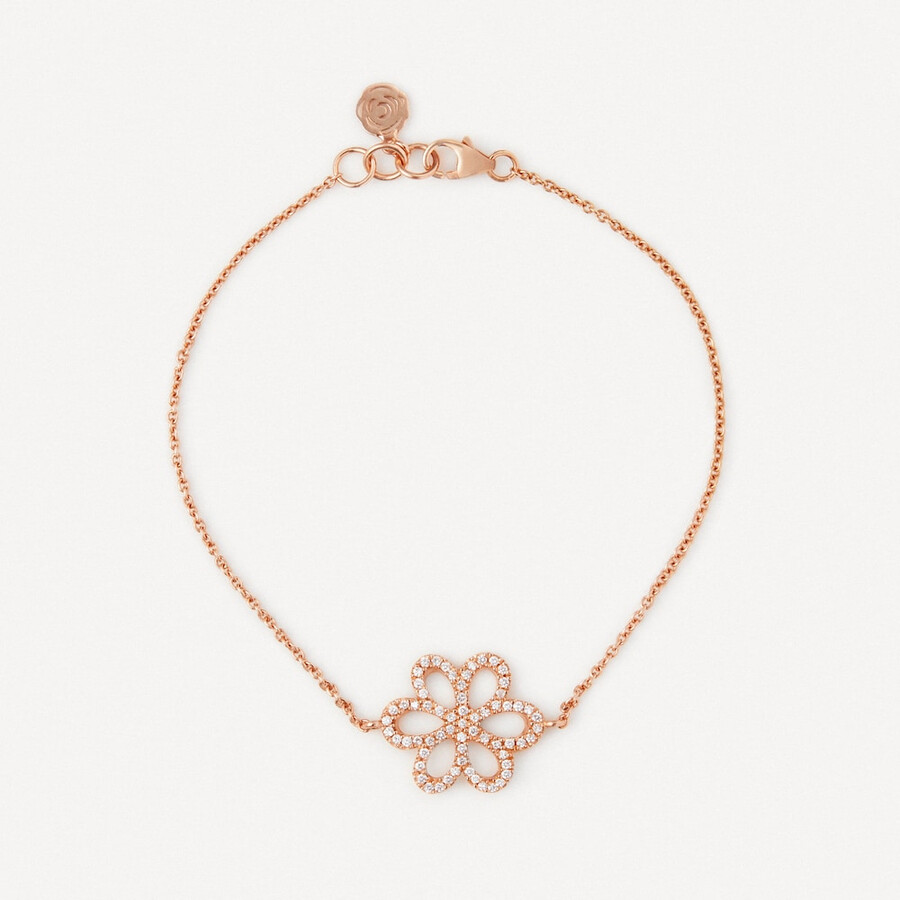 bracciale in oro rosa con diamanti tous atelier
