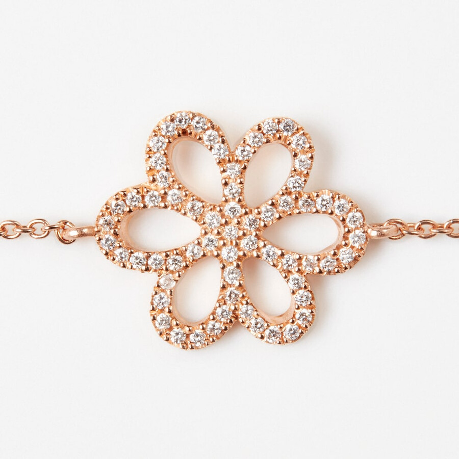 bracciale in oro rosa con diamanti tous atelier