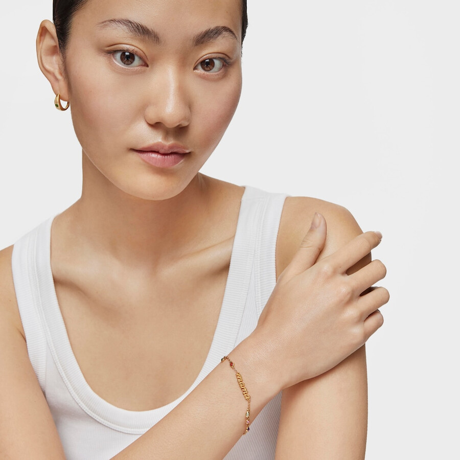 bracciale mama in argento vermeil con pietre preziose tous mama