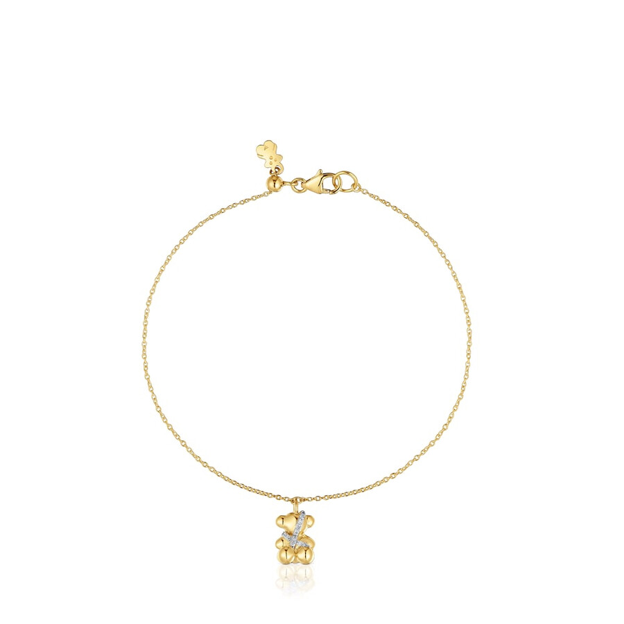 bracciale a catena in oro e diamanti lligat