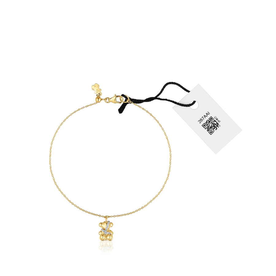bracciale a catena in oro e diamanti lligat