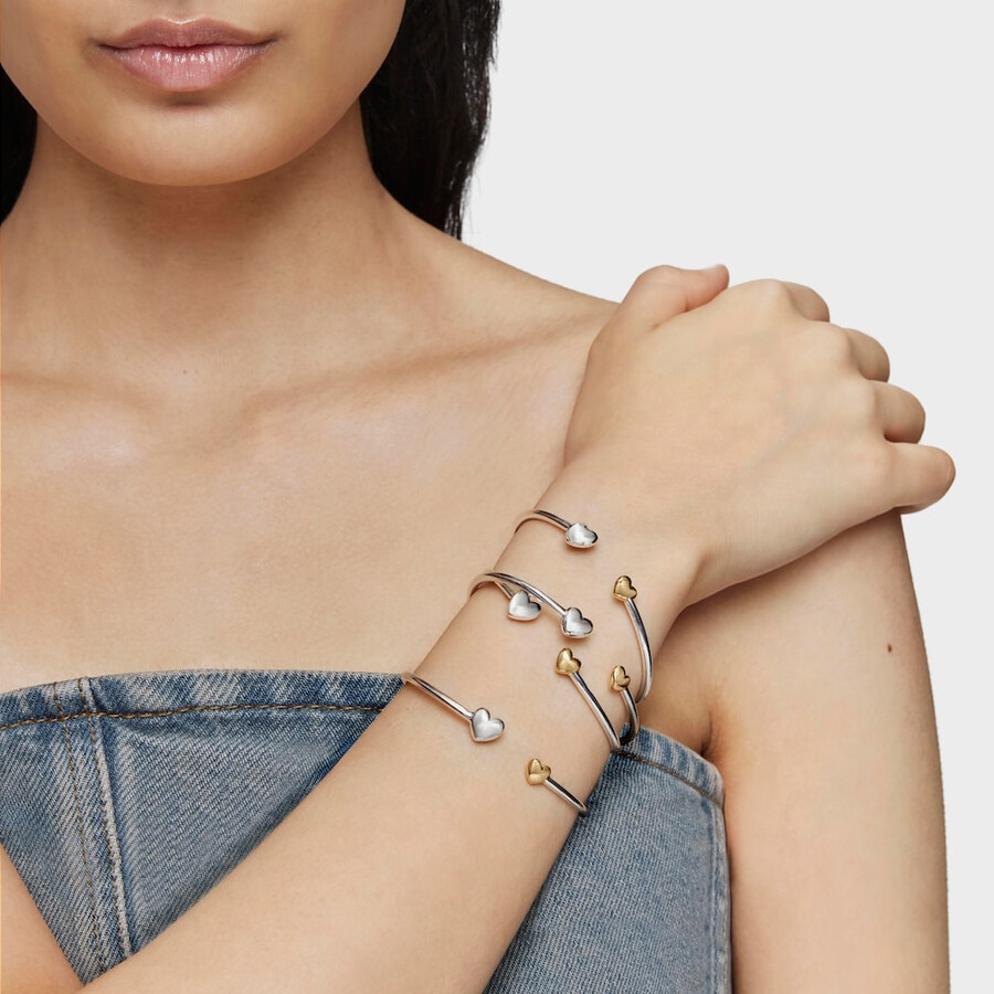 bracciale a cuore bicolore my other half