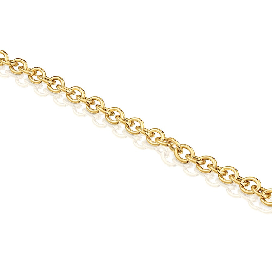 bracciale a catena con placcatura in oro 18kt su argento tous basics