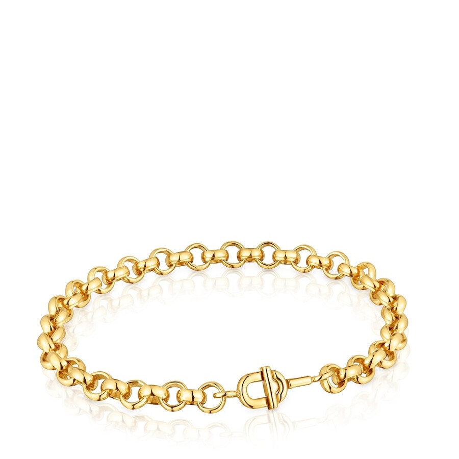 bracciale a catena placcato oro 175 cm tous manifesto