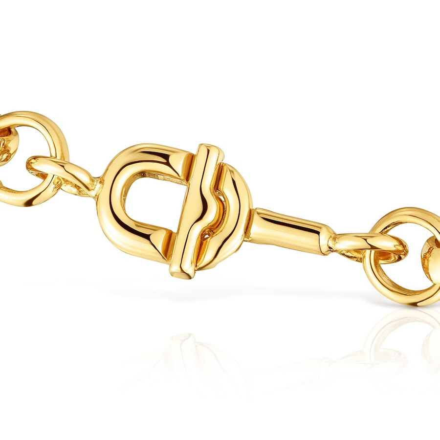bracciale a catena placcato oro 175 cm tous manifesto