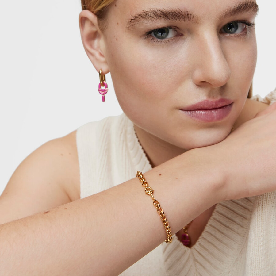 bracciale a catena placcato oro 175 cm tous manifesto