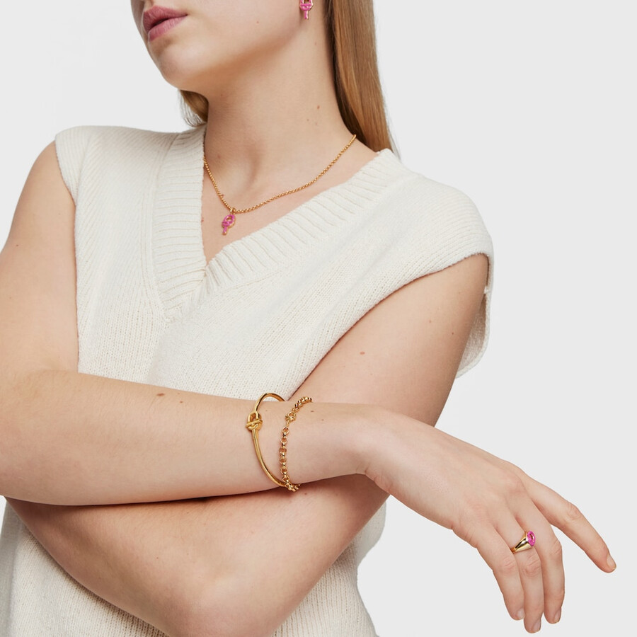 bracciale a catena placcato oro 175 cm tous manifesto
