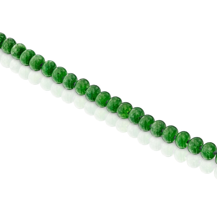 bracciale hold oval con placcatura in oro 18kt su argento e quarzite verde