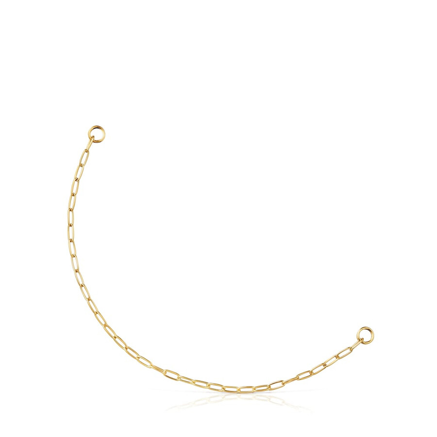 bracciale a catena ovale con placcatura in oro 18kt su argento