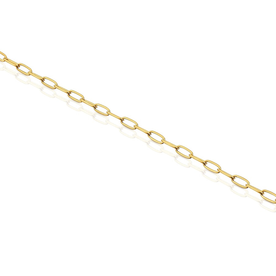 bracciale a catena ovale con placcatura in oro 18kt su argento
