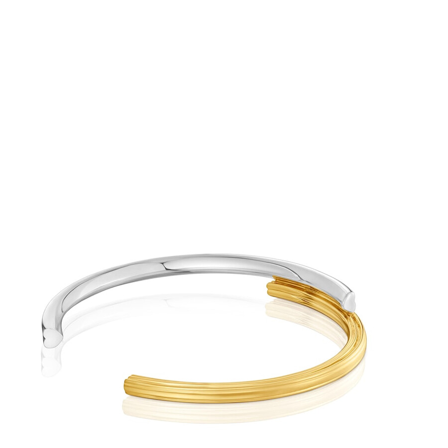 bracciale bicolore con motivi di orso e cuore tous 1950