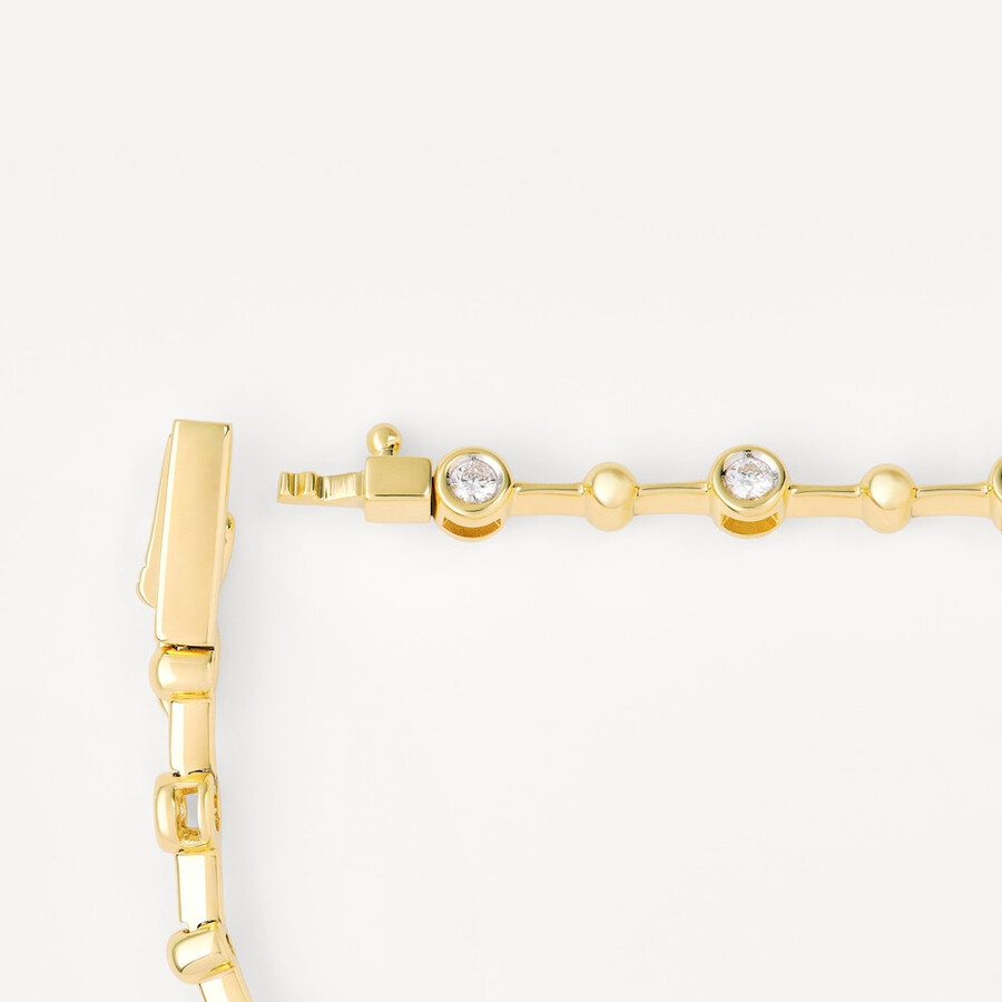 bracciale tous atelier in oro con dettagli in oro e diamanti
