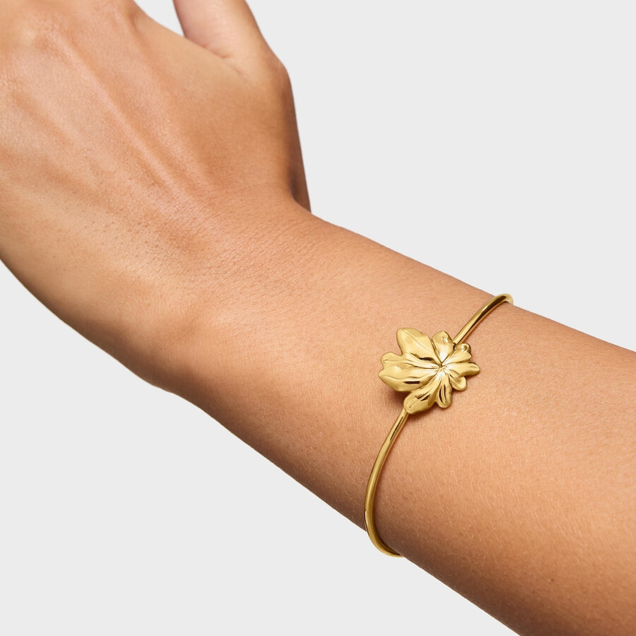 bracciale placcato in oro 18kt su argento con motivo yagrumo