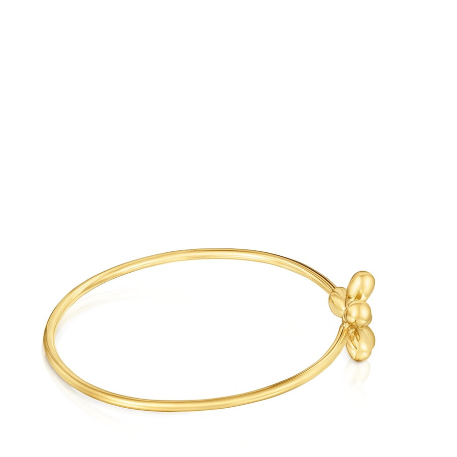 bracciale con placcatura in oro 18kt su margherita in argento