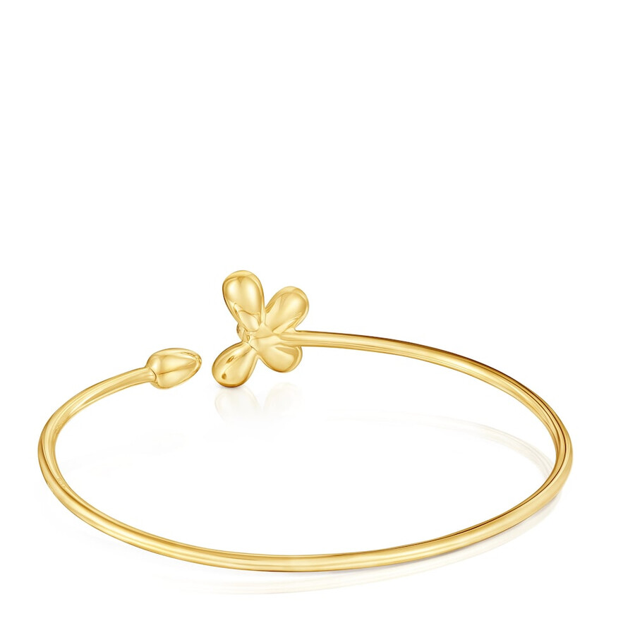 bracciale con placcatura in oro 18kt su margherita in argento