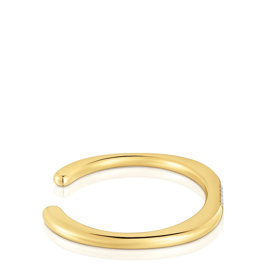 bracciale con placcatura in oro 18kt su argento e diamanti coltivati in laboratorio linea lgd