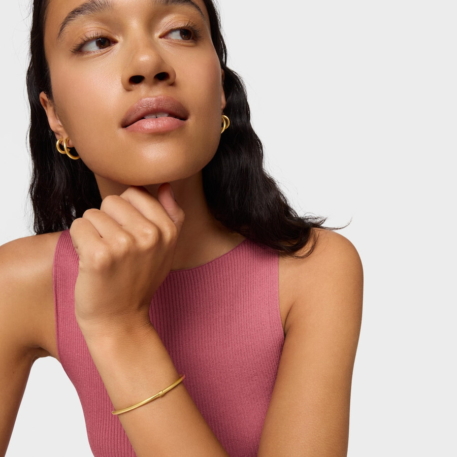 bracciale con placcatura in oro 18kt su argento hold