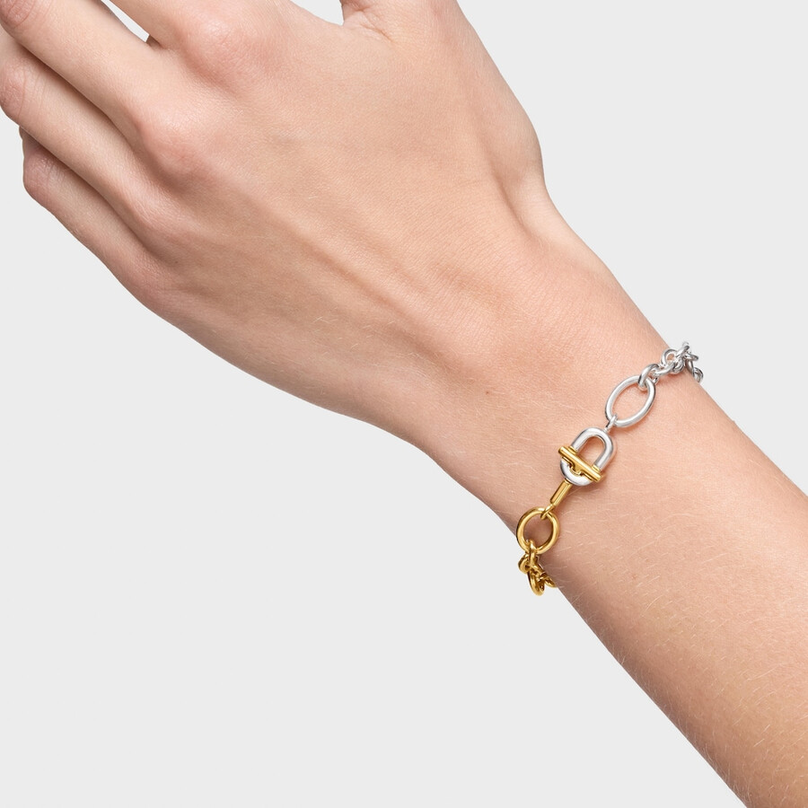 bracciale grande a catena bicolore tous manifesto
