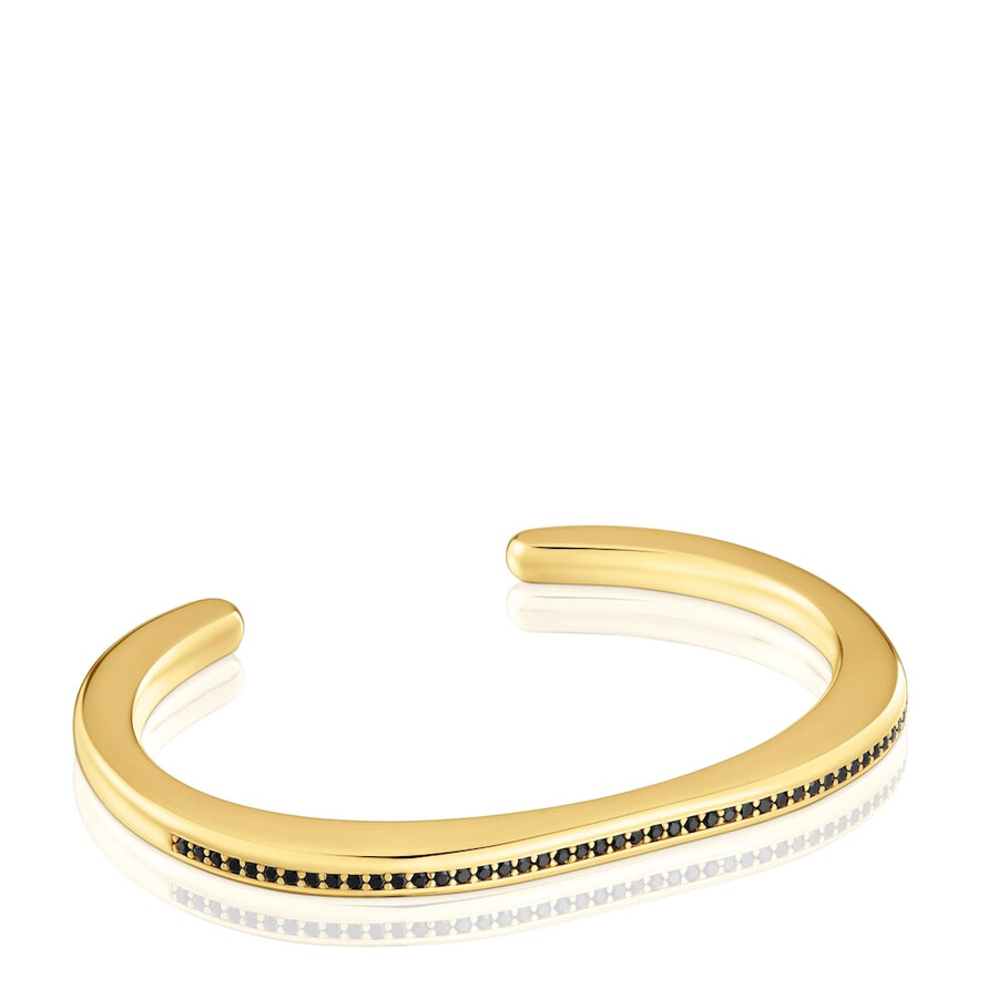 bracciale con placcatura in oro 18kt su argento e spinelli line