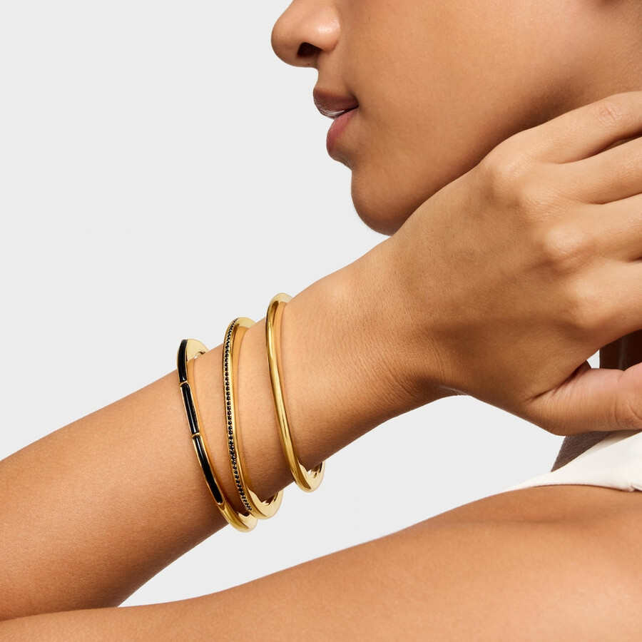 bracciale con placcatura in oro 18kt su argento e spinelli line