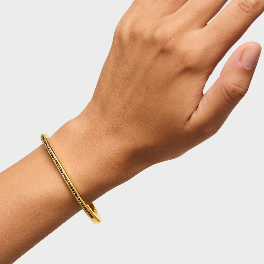 bracciale con placcatura in oro 18kt su argento e spinelli line
