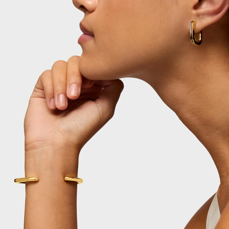 bracciale con placcatura in oro 18kt su argento e onice line