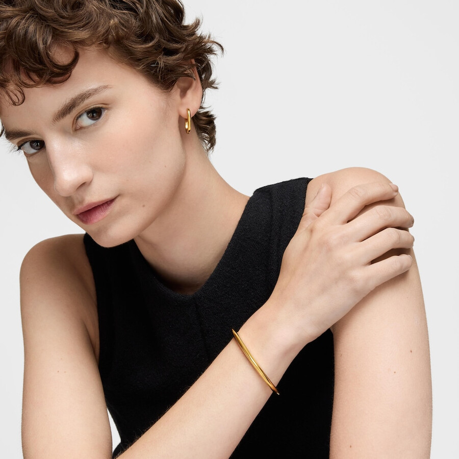 linea di bracciali placcati in oro 18kt su argento