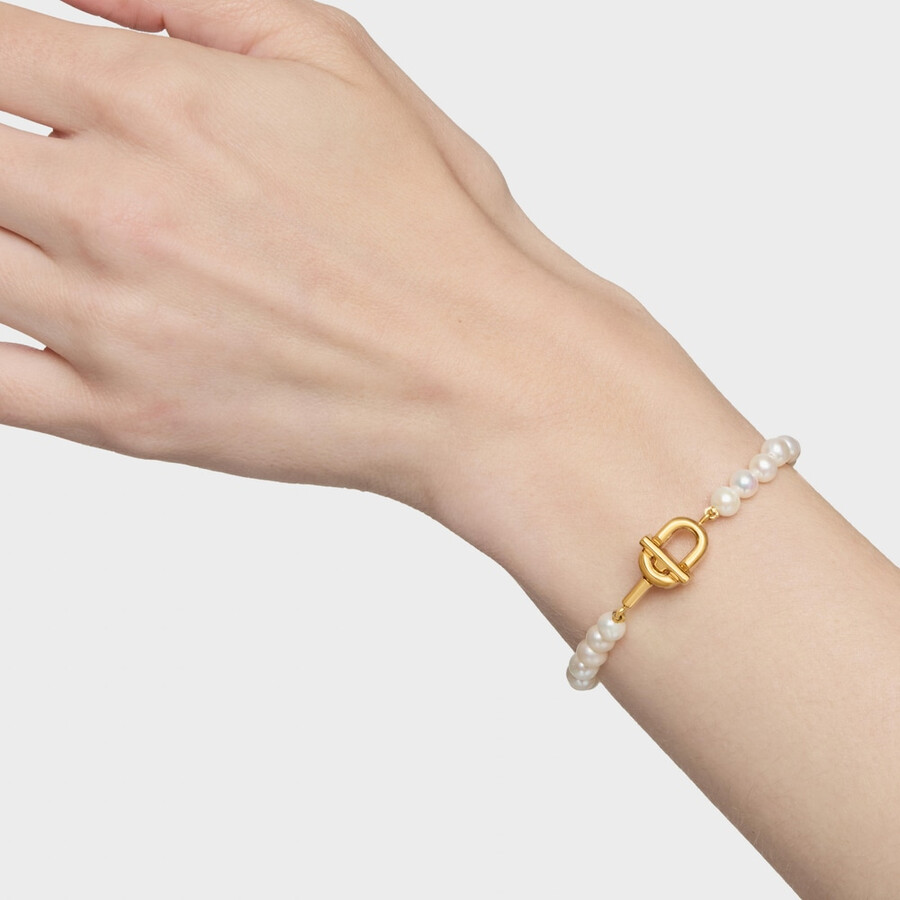 bracciale in perle coltivate con placcatura in oro 18kt su argento tous manifesto