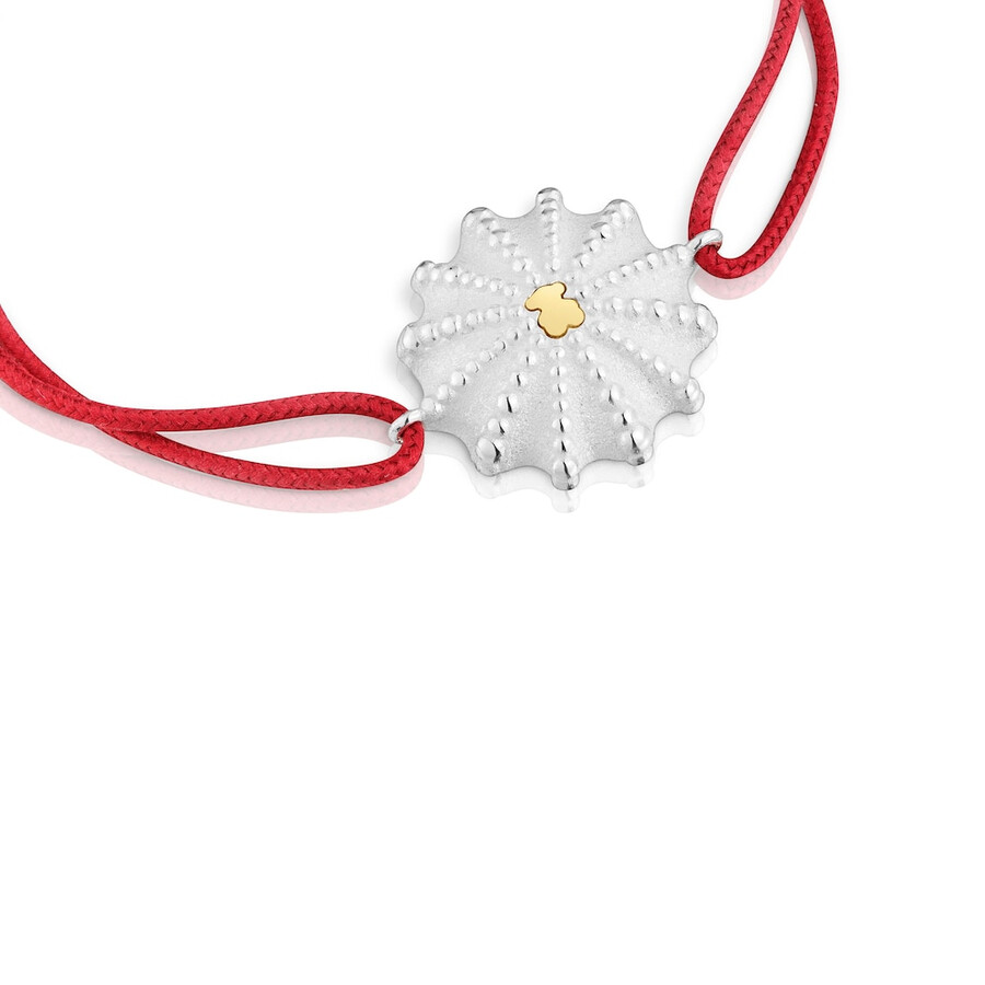 bracciale in nylon bicolore e rosso tous grain arrecife de coral
