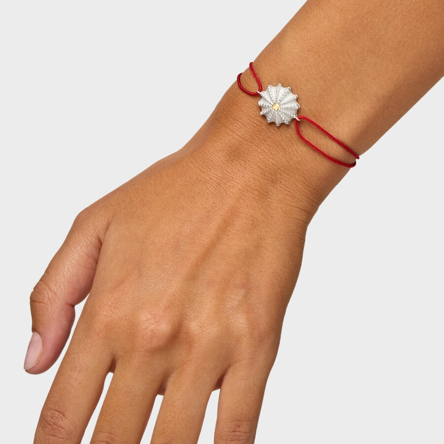 bracciale in nylon bicolore e rosso tous grain arrecife de coral
