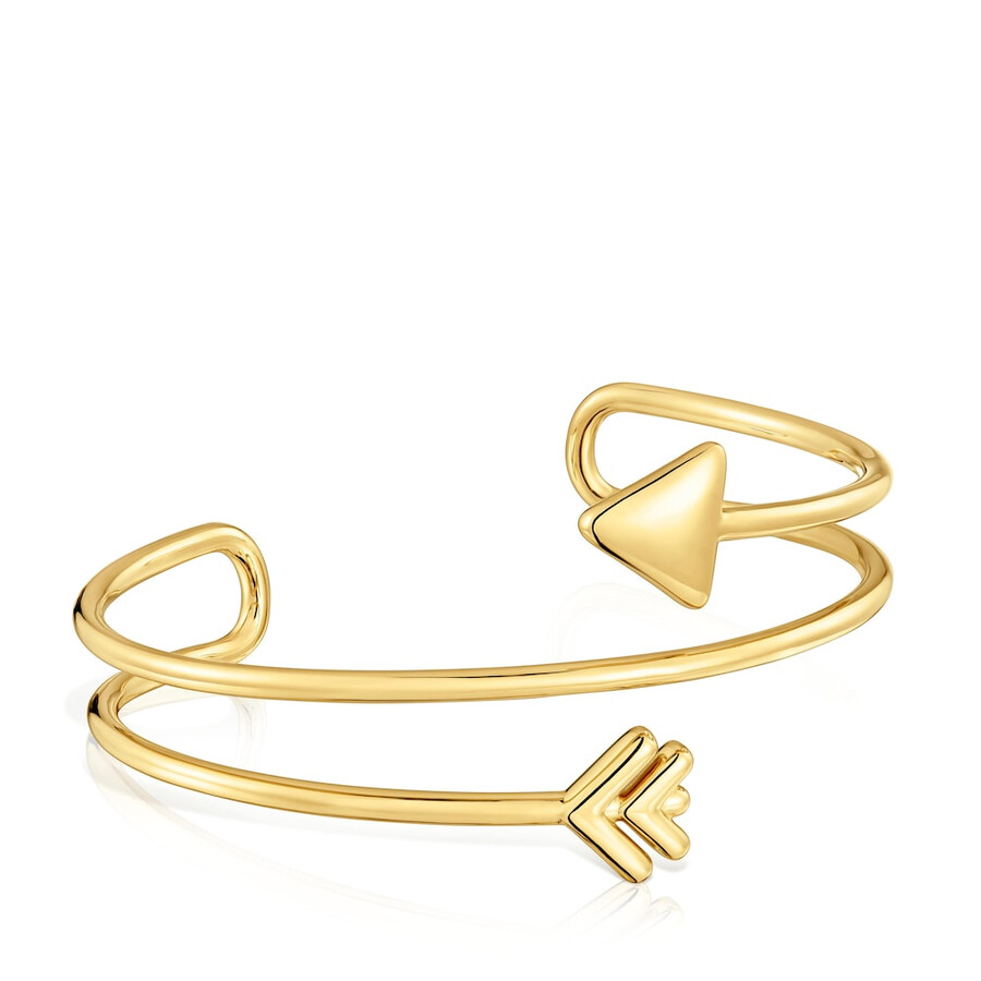 bracciale con placcatura in oro 18kt su argento tous flechazo