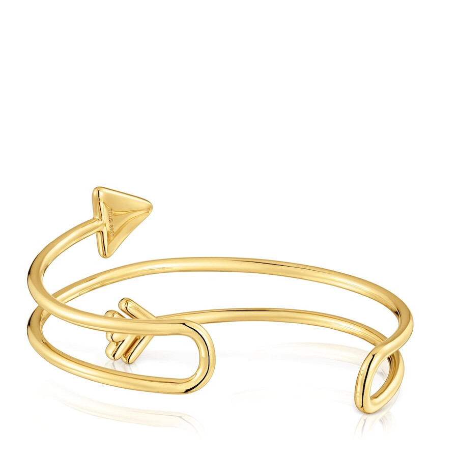 bracciale con placcatura in oro 18kt su argento tous flechazo