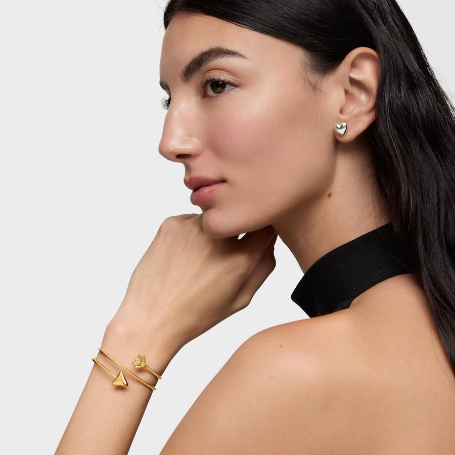 bracciale con placcatura in oro 18kt su argento tous flechazo