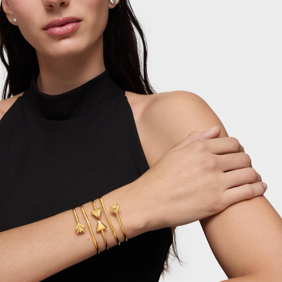 bracciale con placcatura in oro 18kt su argento tous flechazo